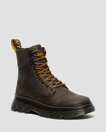 Botas Casuales Dr Martens Tarik Crazy Horse Cuero Mujer Azules Marrom | MX 673HAP